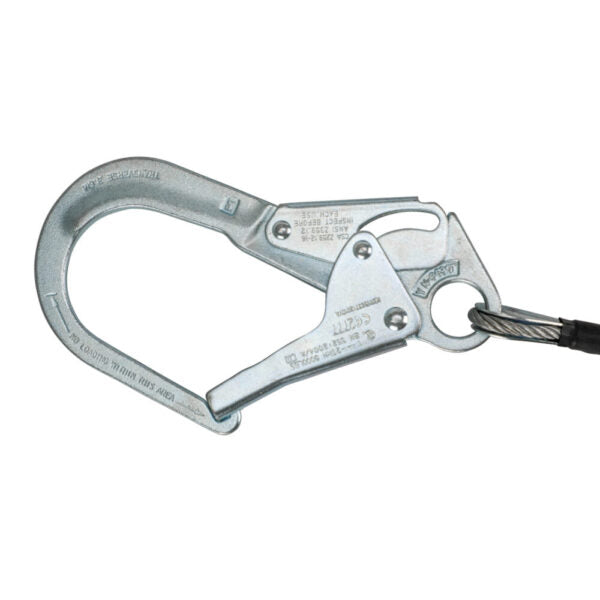 Leading Edge 6′ Energy Absorbing Lanyard: Dual Leg, Rebar Hooks