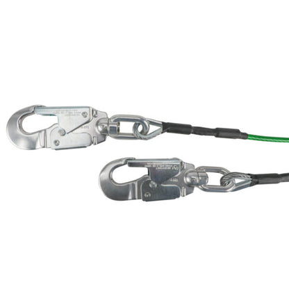 Leading Edge 6′ Energy Absorbing Lanyard: Dual Leg, Alu Swivel Snap Hooks