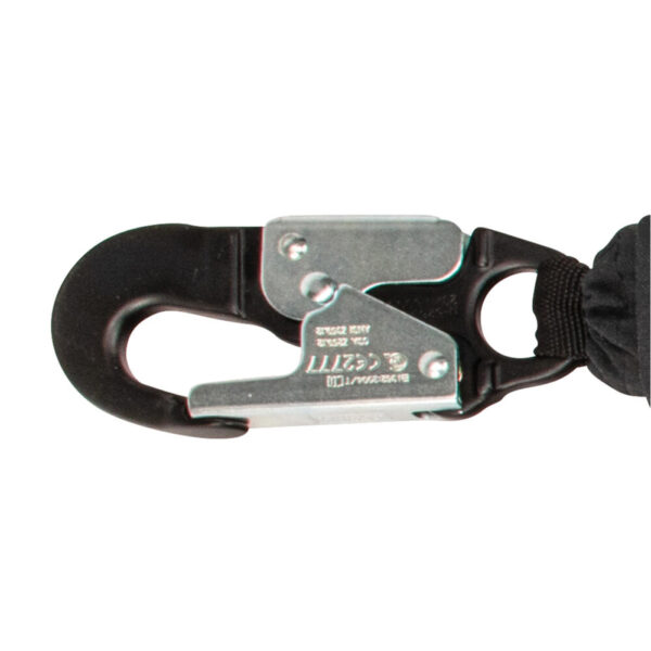 Arc Flash 6′ Energy Absorbing Lanyard: Aramid, Dual Leg, Alu Rebar Hooks