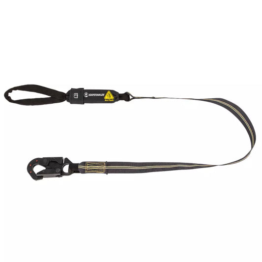 Arc Flash 6′ Energy Absorbing Lanyard: Aramid, Dielectric Snap Hook, Soft Loop