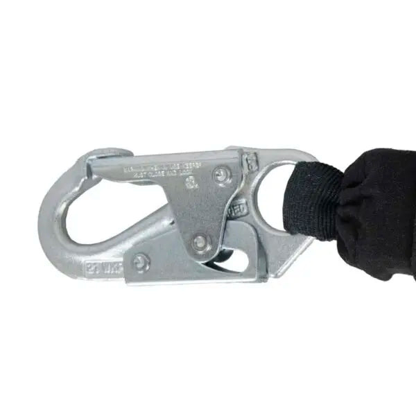 Arc Flash 6′ Energy Absorbing Lanyard: 12’FF, Aramid, Dual Leg, Tower Rebar Hook