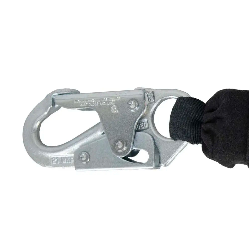 Arc Flash 6′ Internal Energy Absorbing Lanyard: Aramid, Dual Leg, Soft Loop, Snap Hook