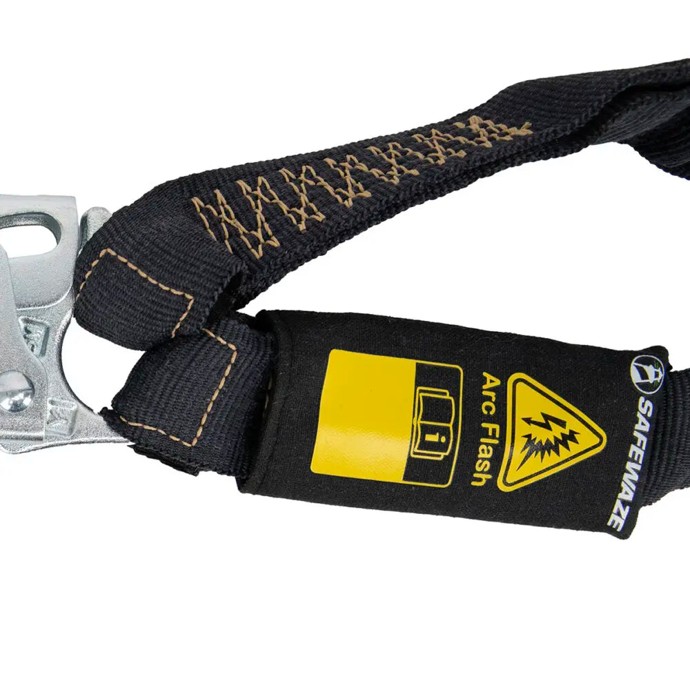 Arc Flash 6′ Internal Energy Absorbing Lanyard: Aramid, Dual Leg, Rebar Hooks