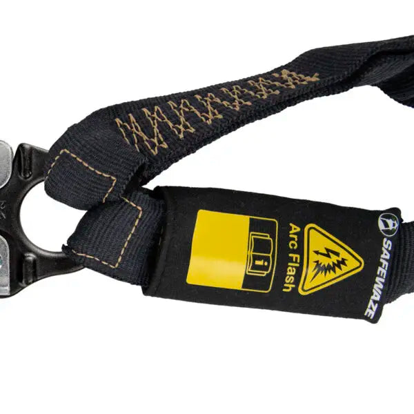 Arc Flash 6′ Internal Energy Absorbing Lanyard: Aramid, Dual Leg, Alu Snap Hooks