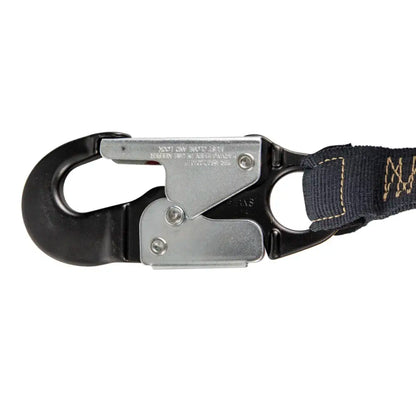 Arc Flash 6′ Internal Energy Absorbing Lanyard: Aramid, Dual Leg, Alu Snap Hooks