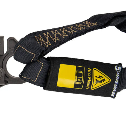 Arc Flash 6′ Internal Energy Absorbing Lanyard: Aramid, Dual Leg, Dielectric Snap Hooks