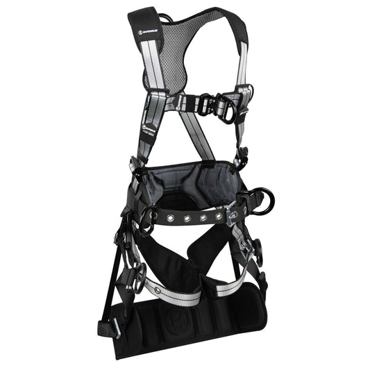 PRO+ Slate Tower Construction Harness: Alu 3D, Alu QC Chest, Alu FD, TB Legs, Tower Seat