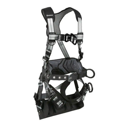 PRO+ Slate Tower Construction Harness: Alu 3D, Alu QC Chest, Alu FD, Alu QC Legs, Tower Seat