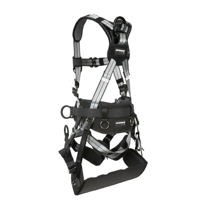 PRO+ Slate Tower Construction Harness: Alu 3D, Alu QC Chest, Alu FD, Alu QC Legs, Tower Seat