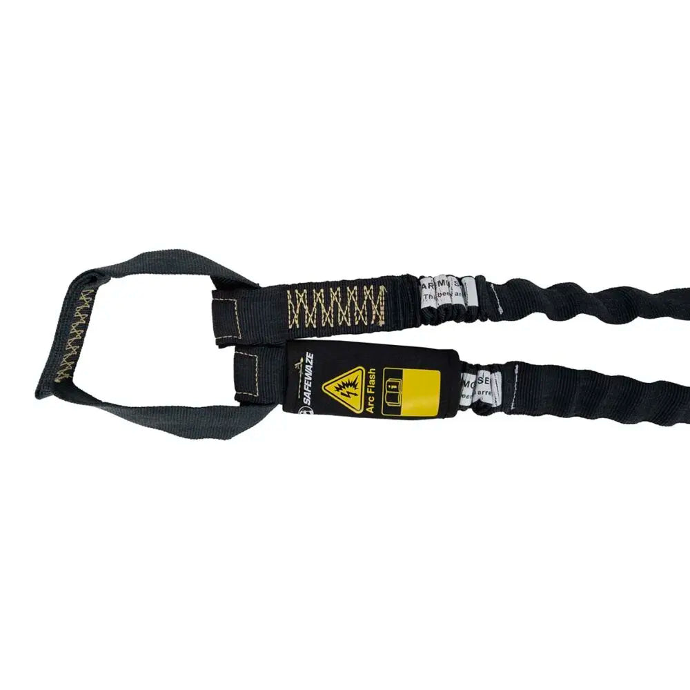 Arc Flash 6′ Internal Energy Absorbing Lanyard: Aramid, Dual Leg, Soft Loop, Alu Rebar Hook