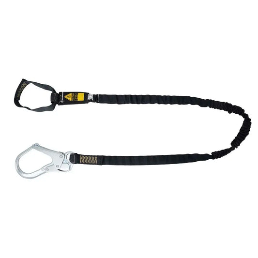 Arc Flash 6′ Internal Energy Absorbing Lanyard: Aramid, Soft Loop, Rebar Hook