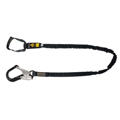 Arc Flash 6′ Internal Energy Absorbing Lanyard: Aramid, Soft Loop, Alu Rebar Hook