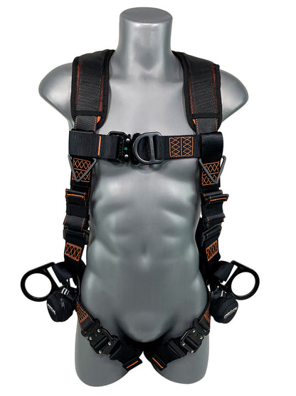 Combat™ Vest Style Harness with Front Side D-Rings and Suspension Trauma Straps 105CFTB