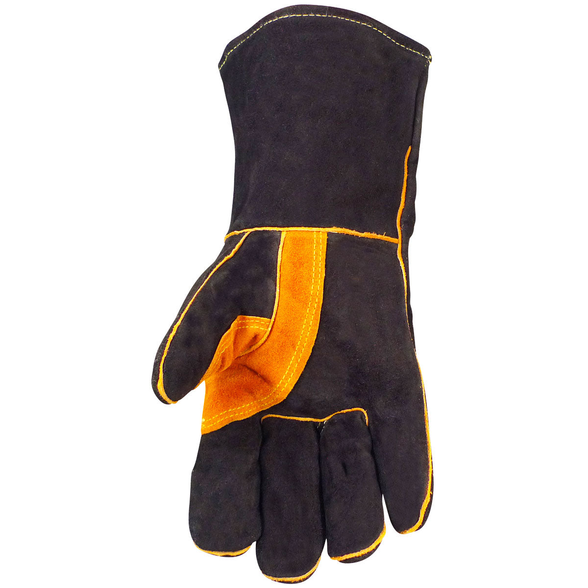 Caiman® - Premium Split Cowhide Leather Welder's Glove with Foam Lining & Aluminized Insulation - 14" Length