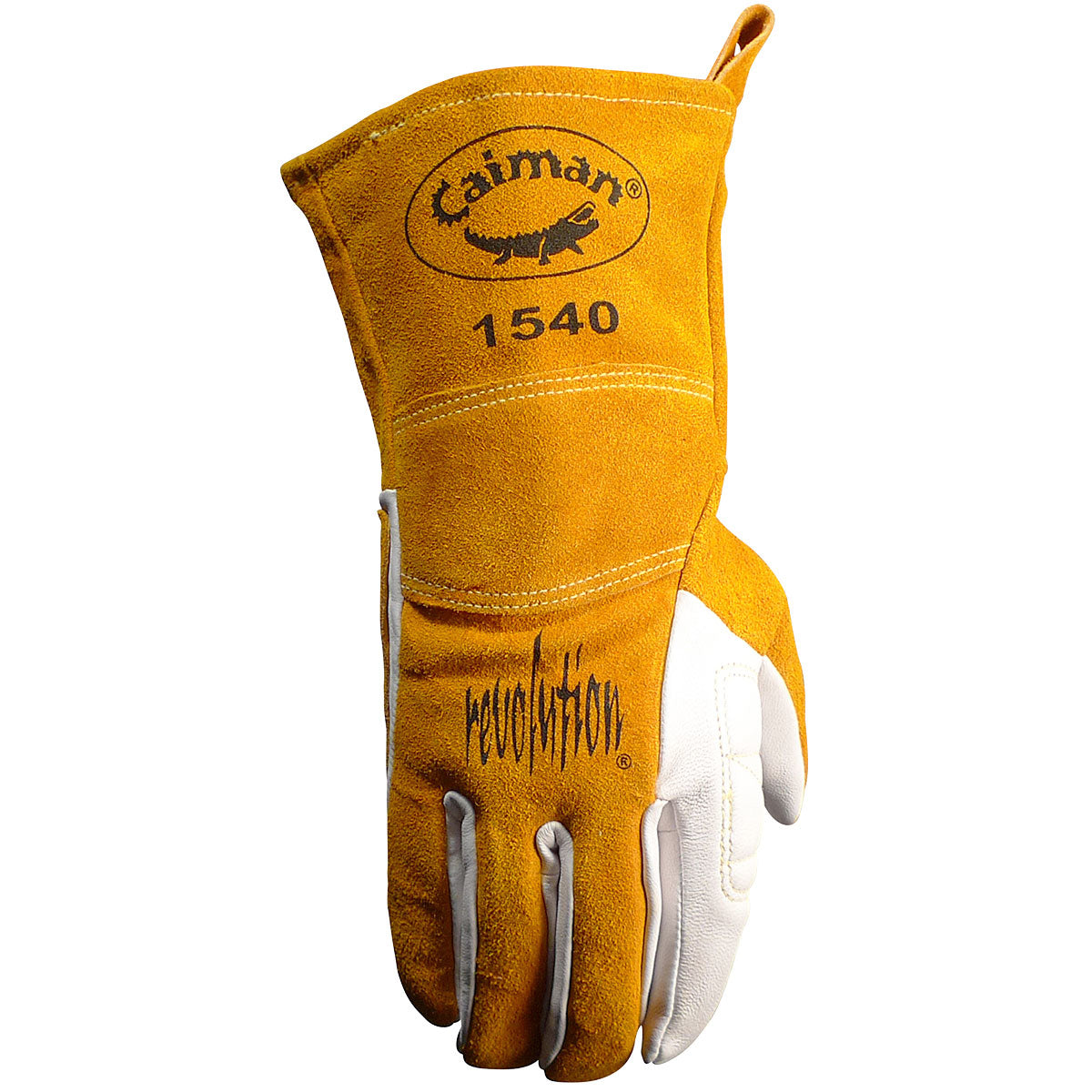 Caiman® - Premium Goat Grain TIG/Multi-Task Welder's Glove with Split Cowhide Back - 4" Kontour Wrist™ Cuff