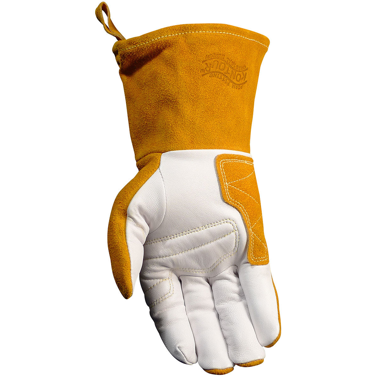 Caiman® - Premium Goat Grain TIG/Multi-Task Welder's Glove with Split Cowhide Back - 4" Kontour Wrist™ Cuff