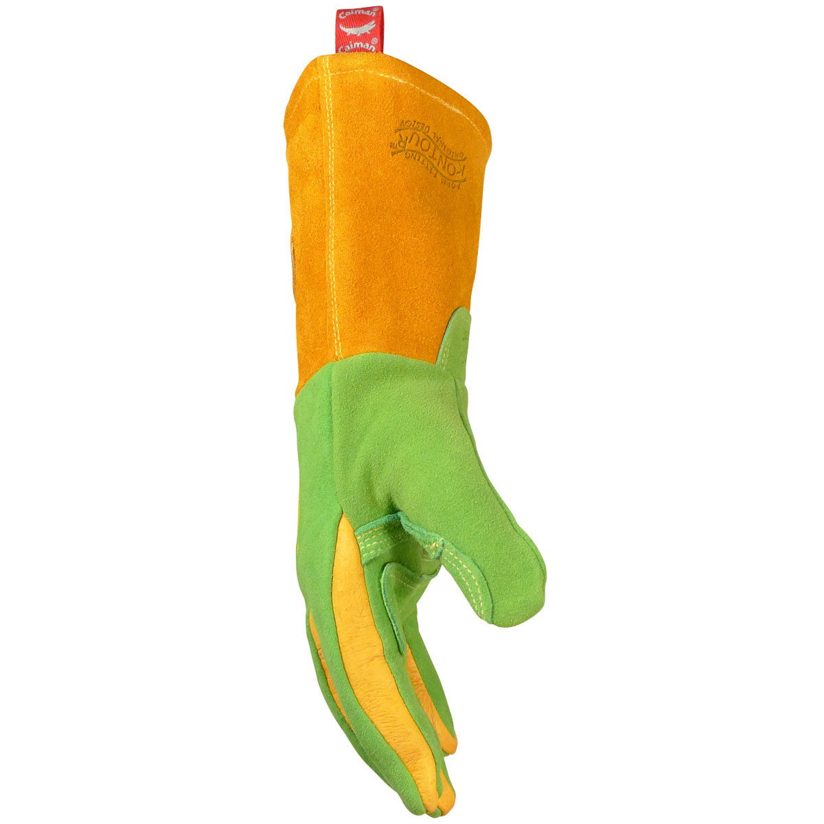 Caiman® - Premium Wasabi Green Split Deerskin MIG/Stick Welder's Glove with FR Foam/Fleece Insulation