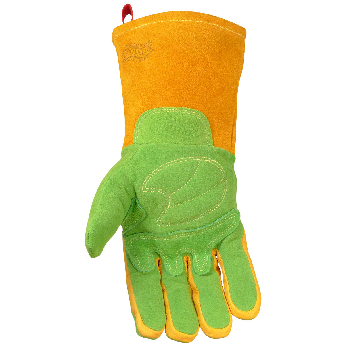 Caiman® - Premium Wasabi Green Split Deerskin MIG/Stick Welder's Glove with FR Foam/Fleece Insulation