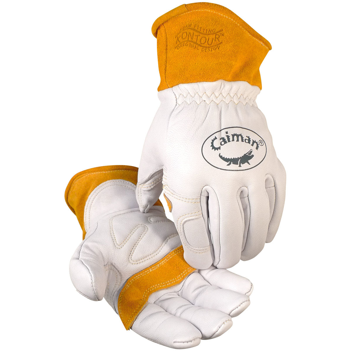 Caiman® - Premium Goat Grain TIG/MIG Welder's Glove with Wool Insulated Back - Scalloped Cuff