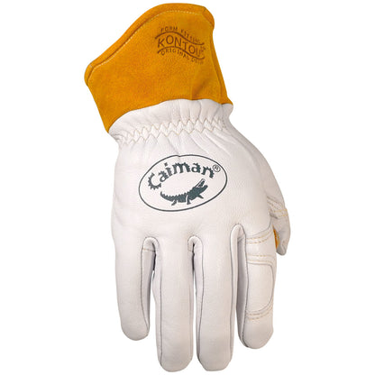 Caiman® - Premium Goat Grain TIG/MIG Welder's Glove with Wool Insulated Back - Scalloped Cuff