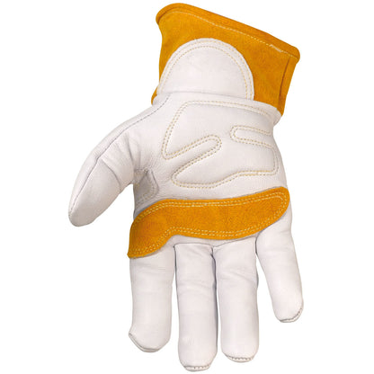 Caiman® - Premium Goat Grain TIG/MIG Welder's Glove with Wool Insulated Back - Scalloped Cuff