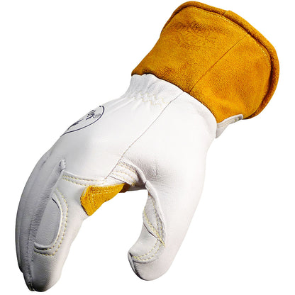 Caiman® - Premium Goat Grain TIG/MIG Welder's Glove with Wool Insulated Back - Scalloped Cuff