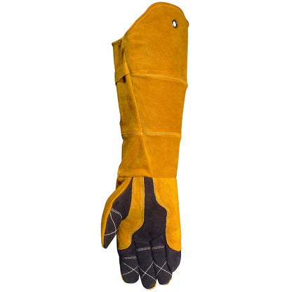 Caiman® - Premium Split Deerskin MIG/Stick Welder's Glove with Fleece/Foam Insulation - 21" Length