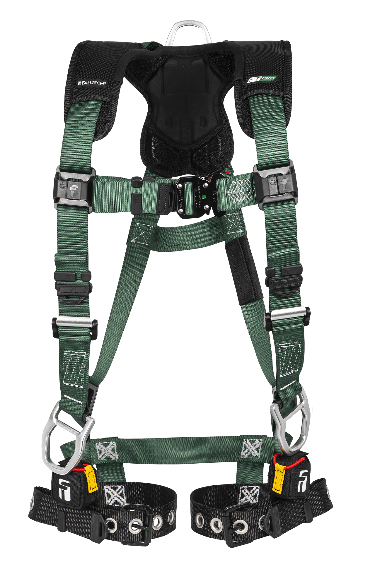 FT-1910™ 3D Standard Non-Belted Full Body Harness, Tongue Buckle Leg Adjustment