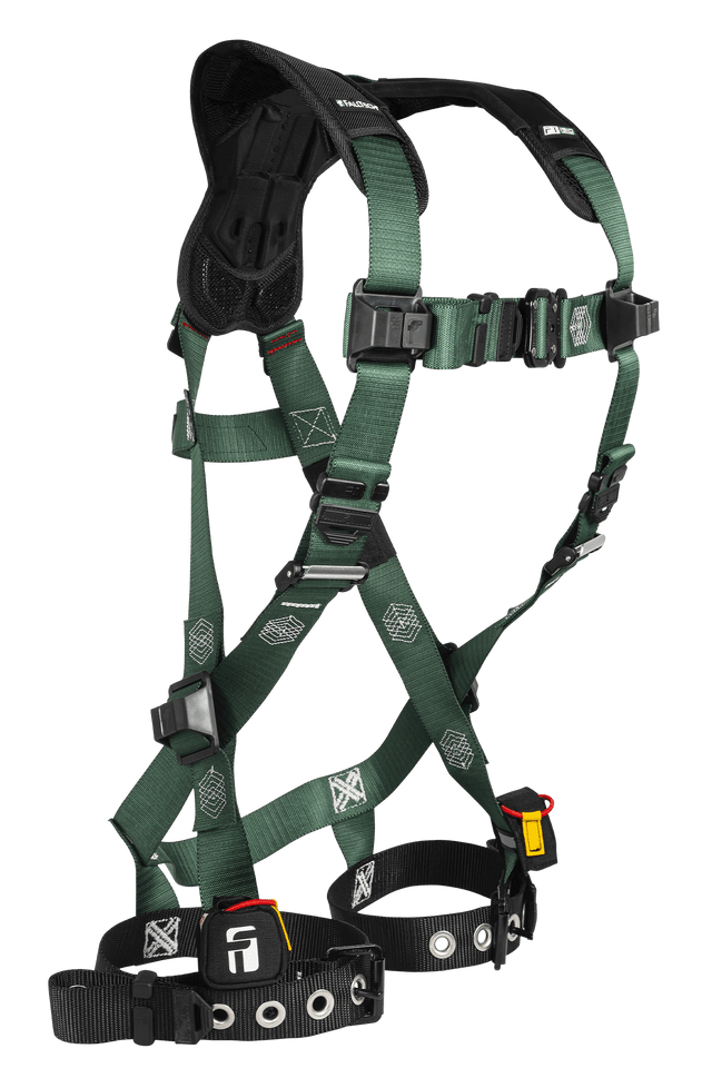 FT-1910™ 1D Standard Non-Belted Full Body Harness, Tongue Buckle Leg Adjustment