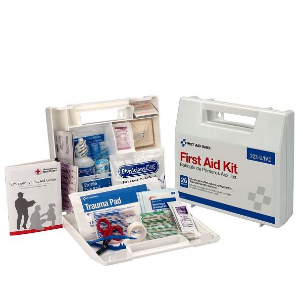 25-Person Bulk First Aid Kit w/ Dividers