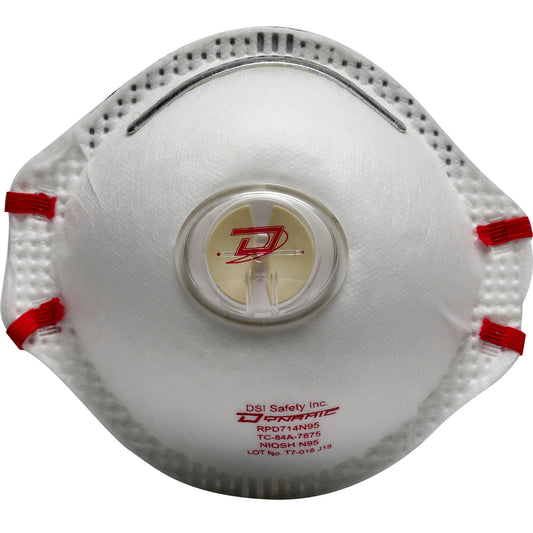 Deluxe N95 Disposable Respirator with Valve - 10 Pack