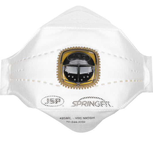 Premium N95 Flat Fold Disposable Respirator with Valve - 10 Pack