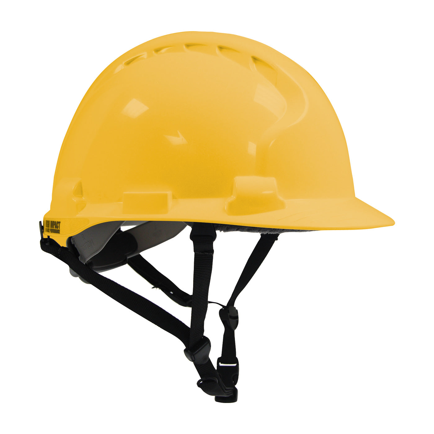 MK8 Evolution® Type II Linesman Safety Helmet with HDPE Shell, EPS Impact Liner, Polyester Suspension, Wheel Ratchet Adjustment and 4-Point Chin Strap