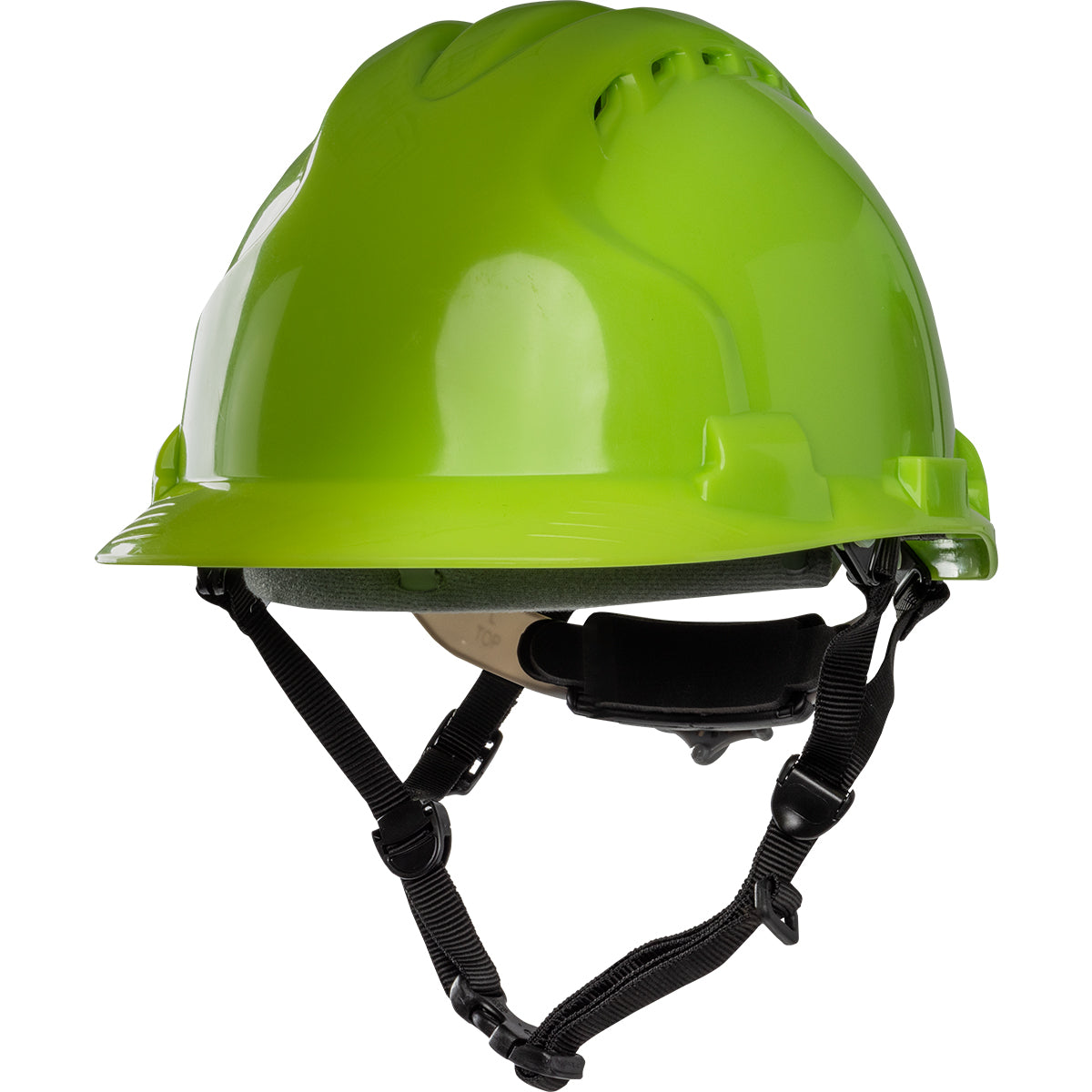 MK8 Evolution® Vented, Type II Linesman Safety Helmet with HDPE Shell, EPS Impact Liner, Polyester Suspension, Wheel Ratchet Adjustment and 4-Point Chin Strap