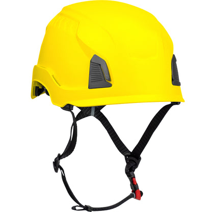 Traverse™ Industrial Climbing Helmet with Mips® Brain Protection System for Industrial Safety Helmets, ABS Shell, EPS Foam Impact Liner, HDPE Suspension, Wheel Ratchet Adjustment and 4-Point Chin Strap