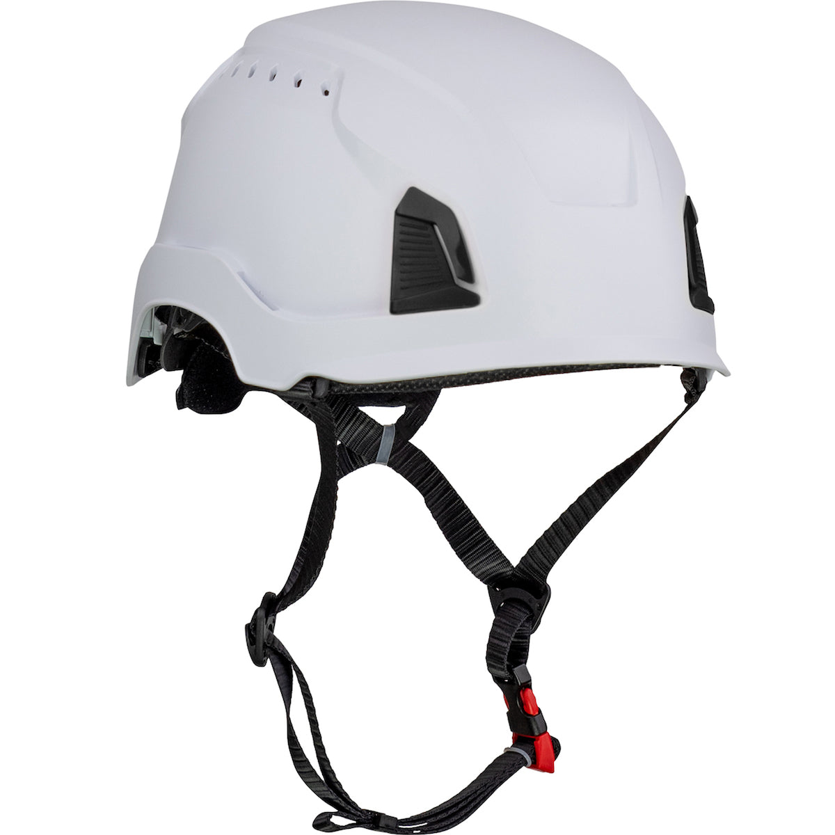 Traverse™ Vented, Industrial Climbing Helmet, Type II, Non-MIPS, ABS Shell, EPS Liner, HDPE Suspension, Wheel Ratchet Adjustment, with 4-Point Chin Strap