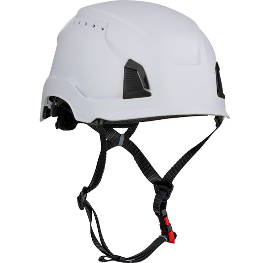 Traverse™ Vented, Industrial Climbing Helmet, Type II, Non-MIPS, ABS Shell, EPS Liner, HDPE Suspension, Wheel Ratchet Adjustment, with 4-Point Chin Strap