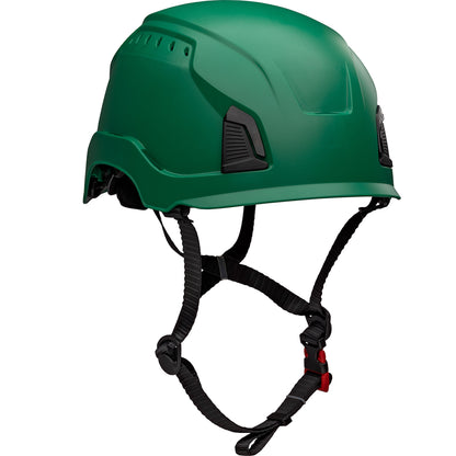 Traverse™ Vented, Industrial Climbing Helmet, Type II, Non-MIPS, ABS Shell, EPS Liner, HDPE Suspension, Wheel Ratchet Adjustment, with 4-Point Chin Strap