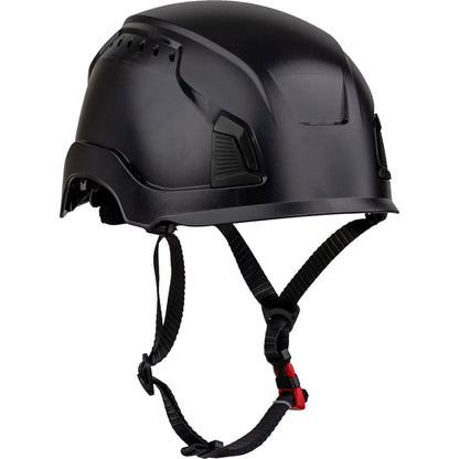 Traverse™ Vented, Industrial Climbing Helmet, Type II, Non-MIPS, ABS Shell, EPS Liner, HDPE Suspension, Wheel Ratchet Adjustment, with 4-Point Chin Strap