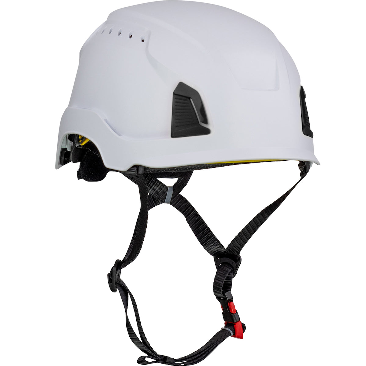 Traverse™ Vented, Industrial Climbing Helmet with Mips® Brain Protection System for Industrial Safety Helmets, ABS Shell, EPS Foam Impact Liner, HDPE Suspension, Wheel Ratchet Adjustment and 4-Point Chin Strap