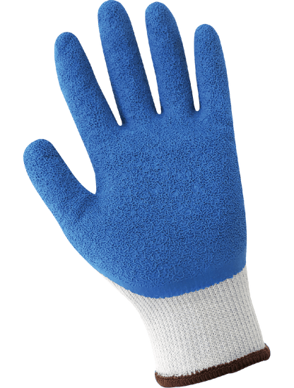 Gripster® Etched Rubber Coated 10-Gauge Gray Polyester Gloves with Cut, Abrasion, and Puncture Resistance - 300