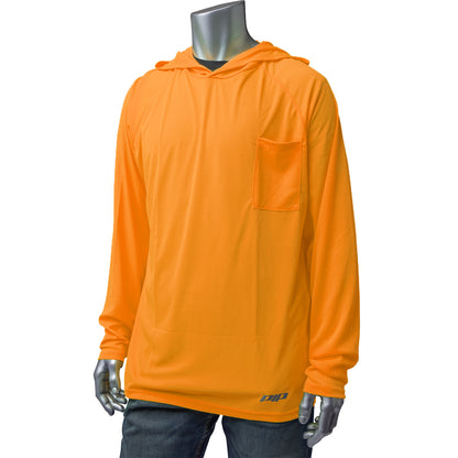 PIP® - Non-ANSI Quick Dry Hooded Long Sleeve T-Shirt