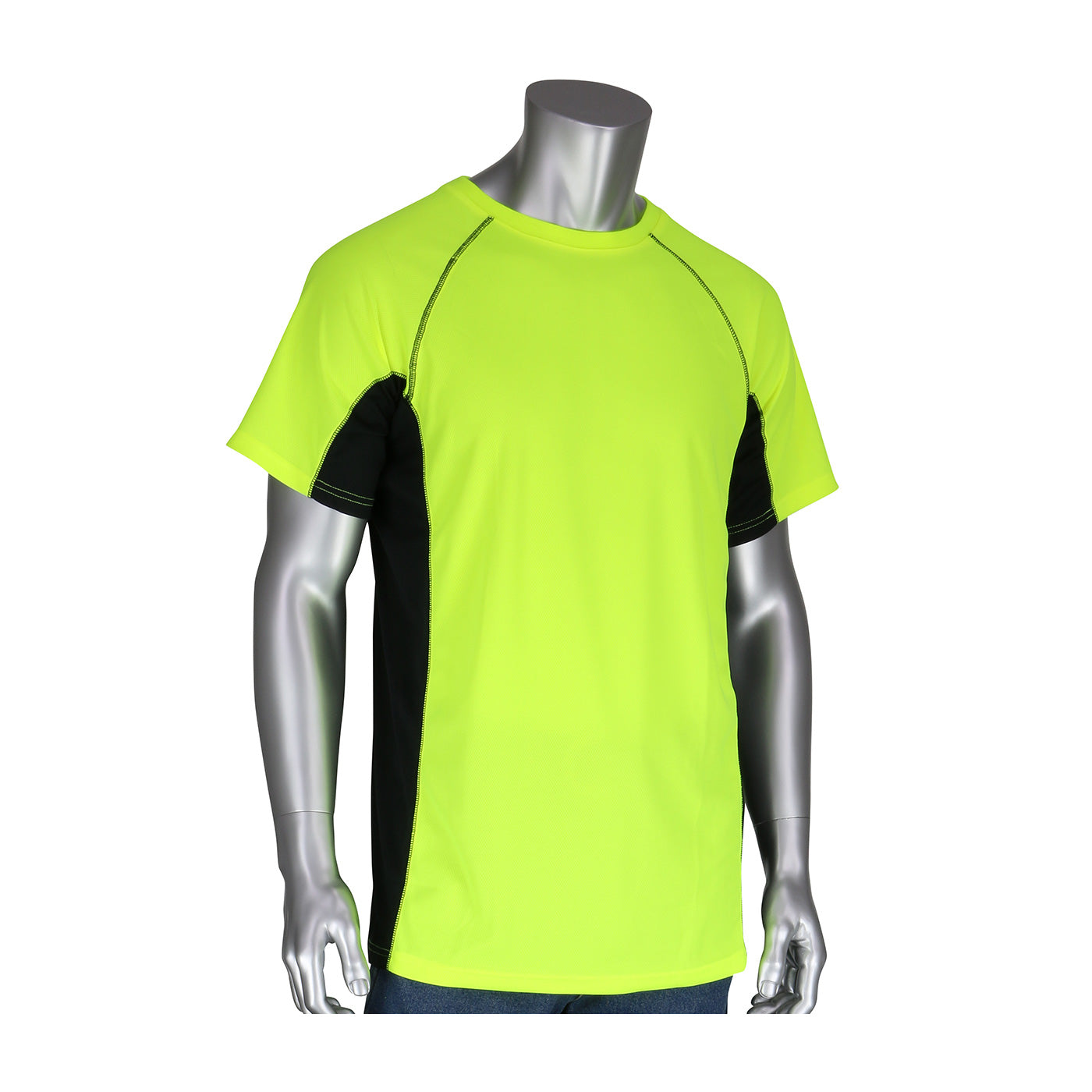 PIP® - Non-ANSI Short Sleeve T-Shirt with 50+ UPF Sun Protection, Insect Repellent Treatment and Black Trim