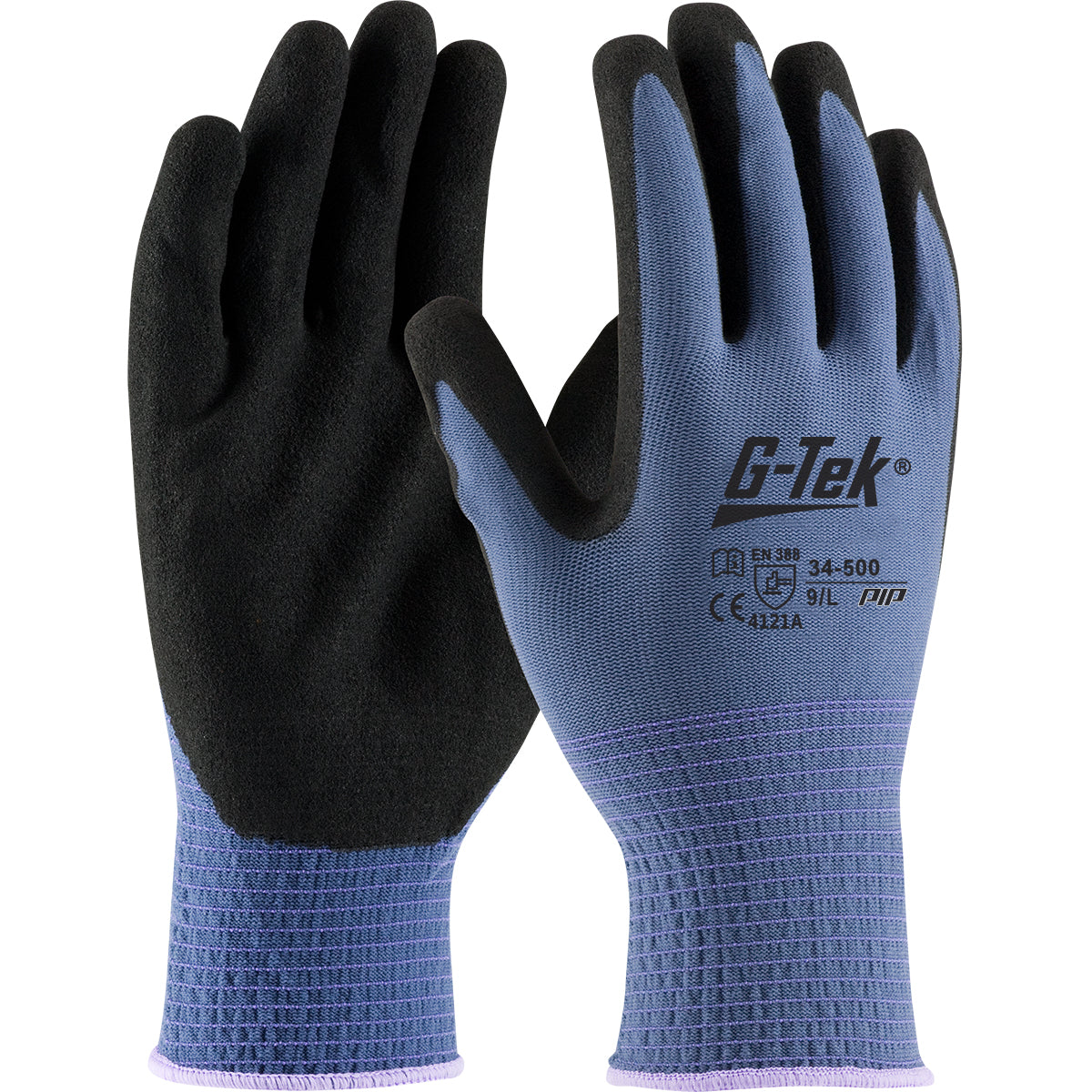 Seamless Knit Nylon Glove with Nitrile Coated MicroSurface Grip on Palm & Fingers