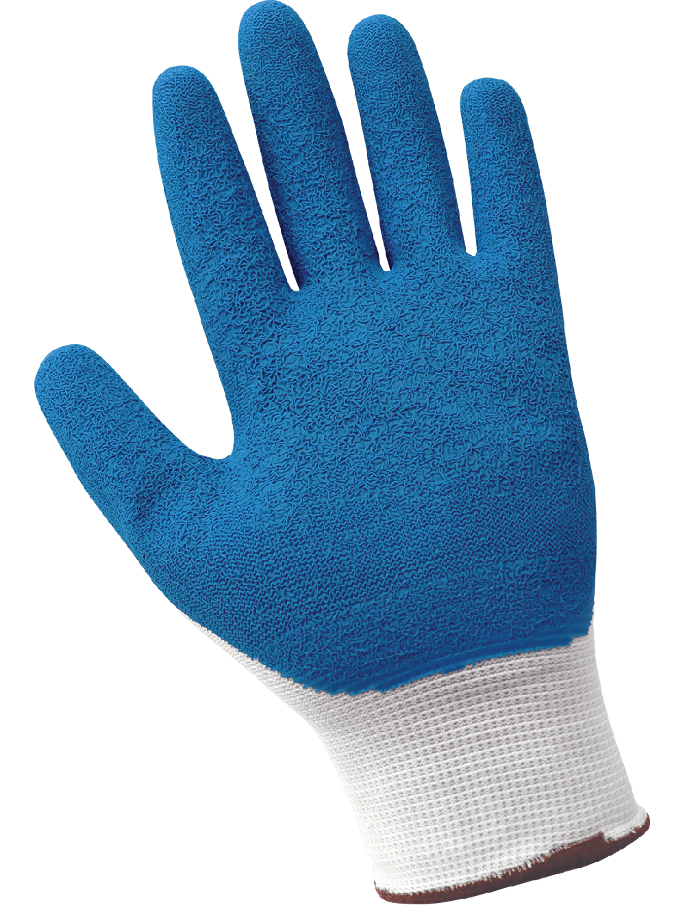 Gripster® General Purpose Cut, Abrasion, and Puncture Resistant Gloves, 13-Gauge White Polyester with a Blue Etched Rubber Coating - 360E