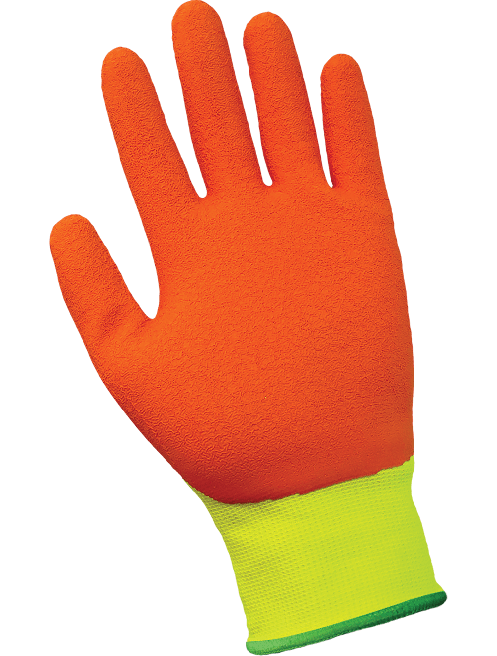 Gripster® Orange Etched Rubber Coated High-Visibility Lightweight Gloves with Cut, Abrasion, and Puncture Protection - 360HV