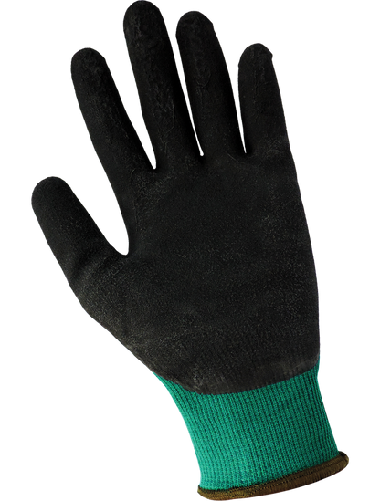 Gripster® Black Foam Rubber Coated Flexible Nylon Multi-Purpose Gloves with Cut, Abrasion, and Puncture Resistance - 360