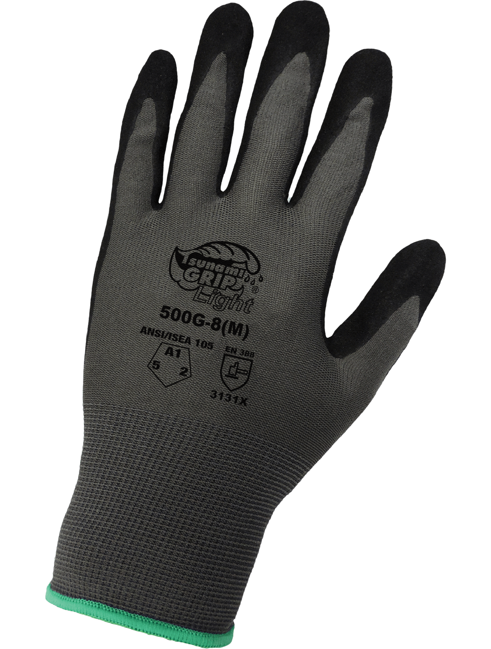 Tsunami Grip® Light Mach Finish Nitrile-Coated Retail-Tagged Gloves with Cut, Abrasion, and Puncture Resistance - 500G-T