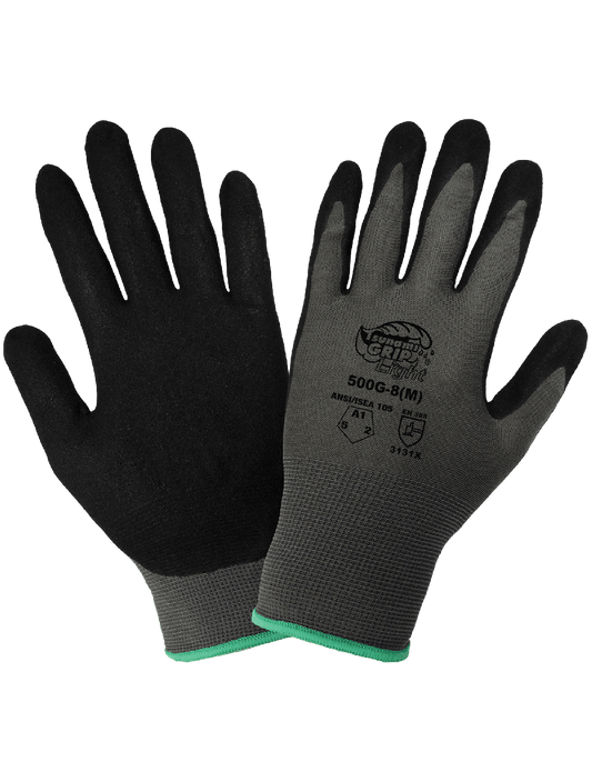 Tsunami Grip® Light Mach Finish Nitrile-Coated Retail-Tagged Gloves with Cut, Abrasion, and Puncture Resistance - 500G-T