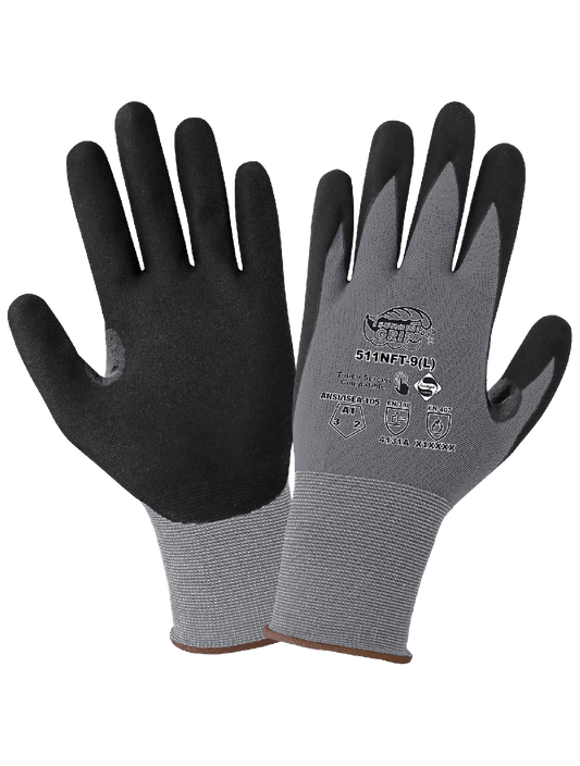 Tsunami Grip® General Purpose Touch Screen Gloves Coated with New Foam Technology Nitrile - 511NFT